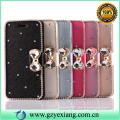 New products wallet leather diamond case for Samsung galaxy j5 flip cover case with card slot